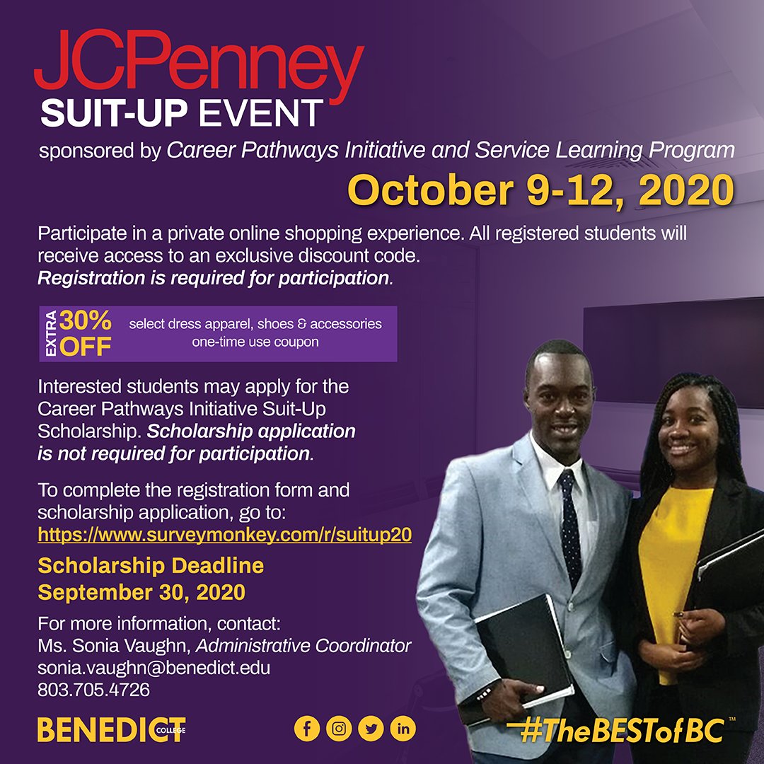 JC Penney Suit Up Event - Oct 9-12