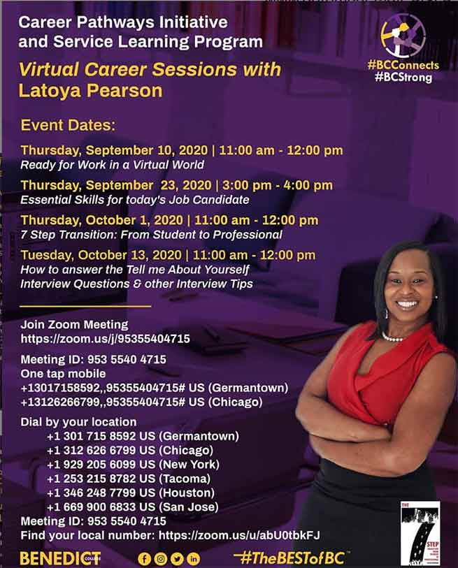 Virtual Career Sessions with Latoya Pearson