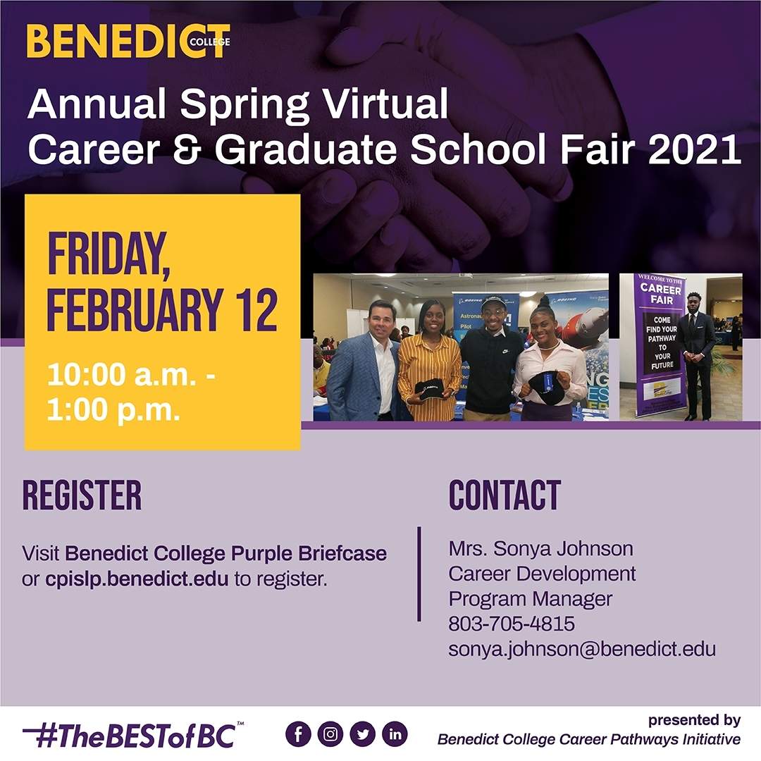 Benedict Spring Virtual Career & Graduate School Fair